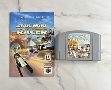 Star Wars Episode I: Racer (Nintendo 64, 1999) Authentic Cartridge W/Manual 
