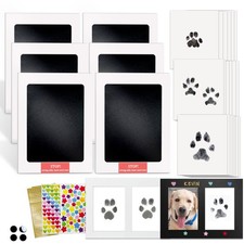 Inkless Paw Print Kit,Mess-Free Paw Print Stamp Pad for Dogs Cat,Pet Safe Cle...