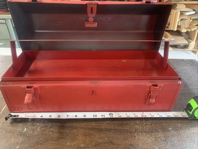 Vintage Classic Wright Tool & Forge Company Toolbox Barberton Ohio Made In USA