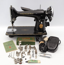 Singer 201K Electric Sewing Machine, with Accessories, 1950