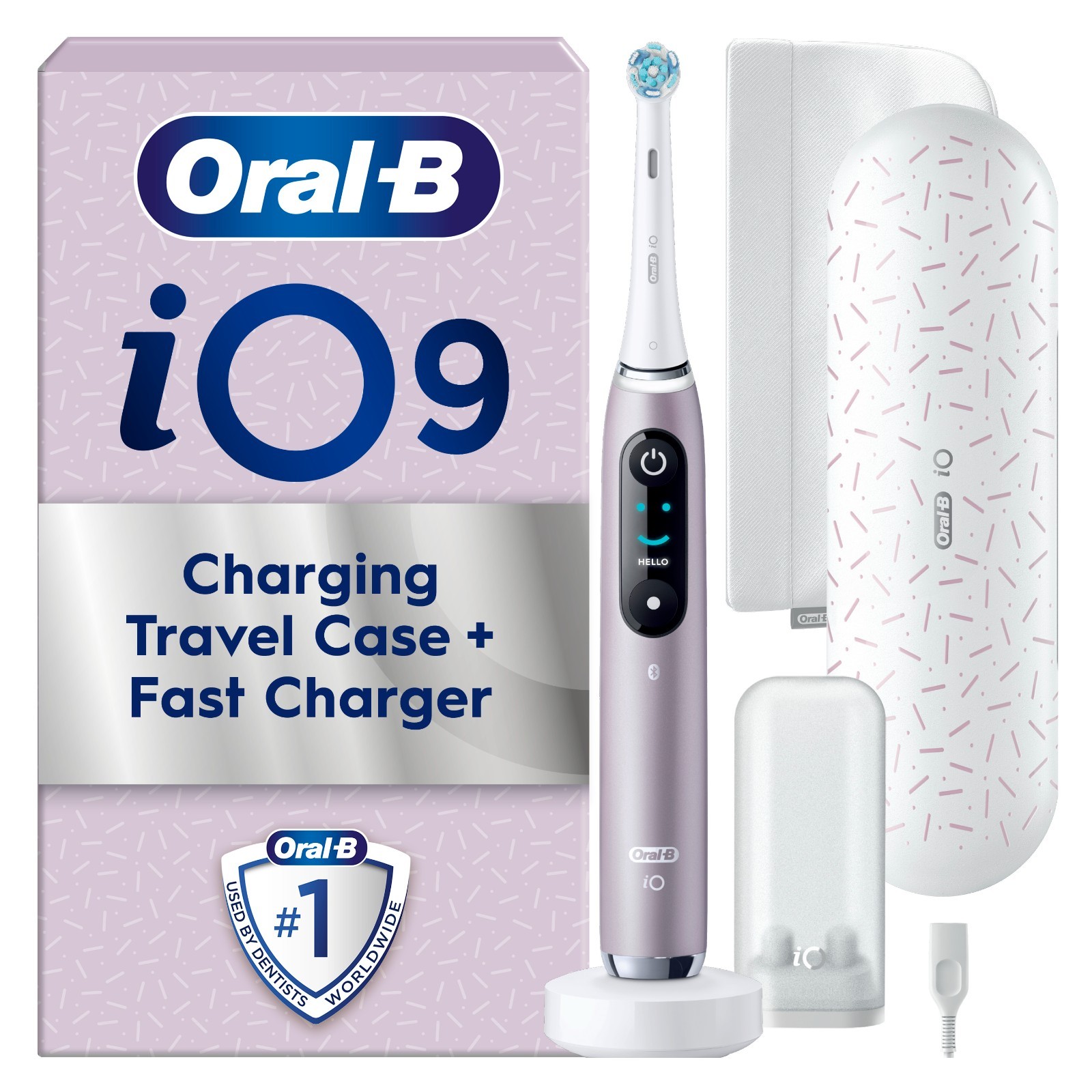 Oral-B iO 9 Special Edition Rose Quartz Toothbrush - Image 3