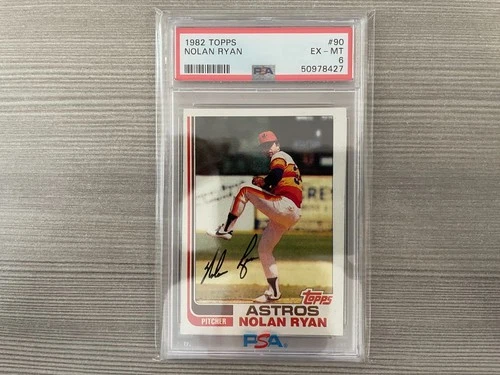 Nolan Ryan *PSA 6* 1982 Topps Baseball #90 Houston Astros HOF GOAT