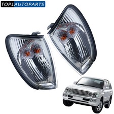 Pair With bulb Front Corner lamps Turn Signal marker Lights For Lexus LX470 USA
