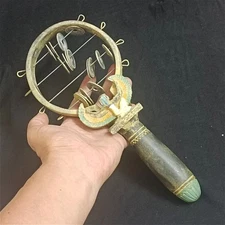 Pharaonic-style sistrum – ancient ritual instrument with Egyptian design.