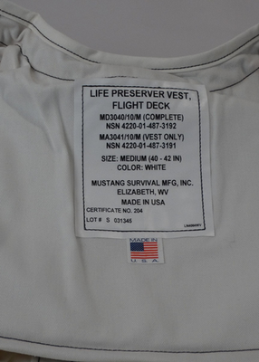 Mustang Survival Life Preserver Vest USN MK-1 Flight Deck - MD3040