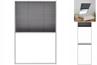 Insektenschutz-Plissee FüR Fenster Aluminium 80X120 Cm Fliegengitter