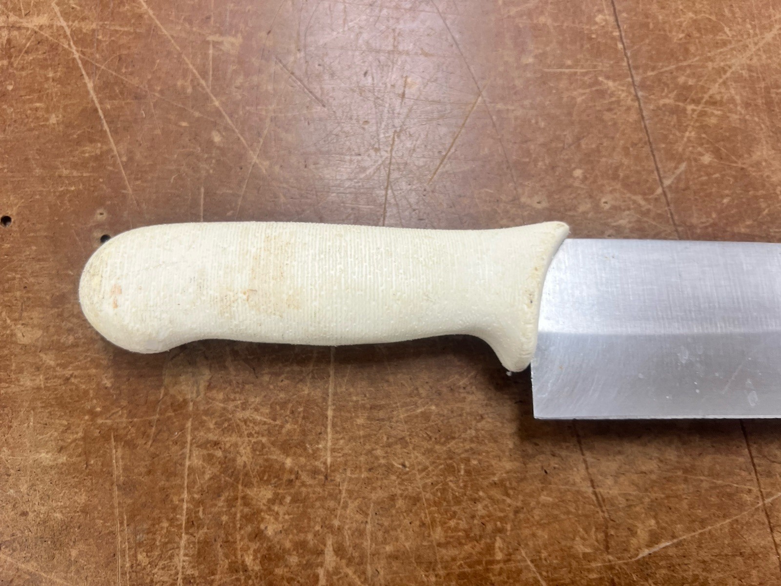 Dexter-Russell S118-14DH Sani-Safe 25” White Handled Block Cheese Knife