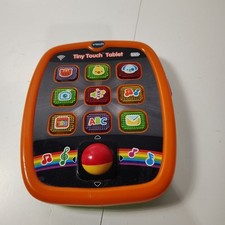 Vtech Tiny Touch Tablet Teaches Animals Music Numbers Letters Ages 6-36 M