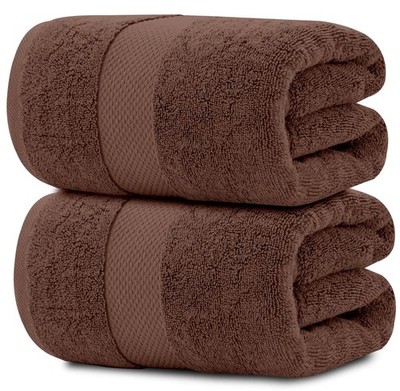 Luxury Soft Brown Bath Sheet Towels - 650 GSM Cotton Luxury Bath Towels Extra...