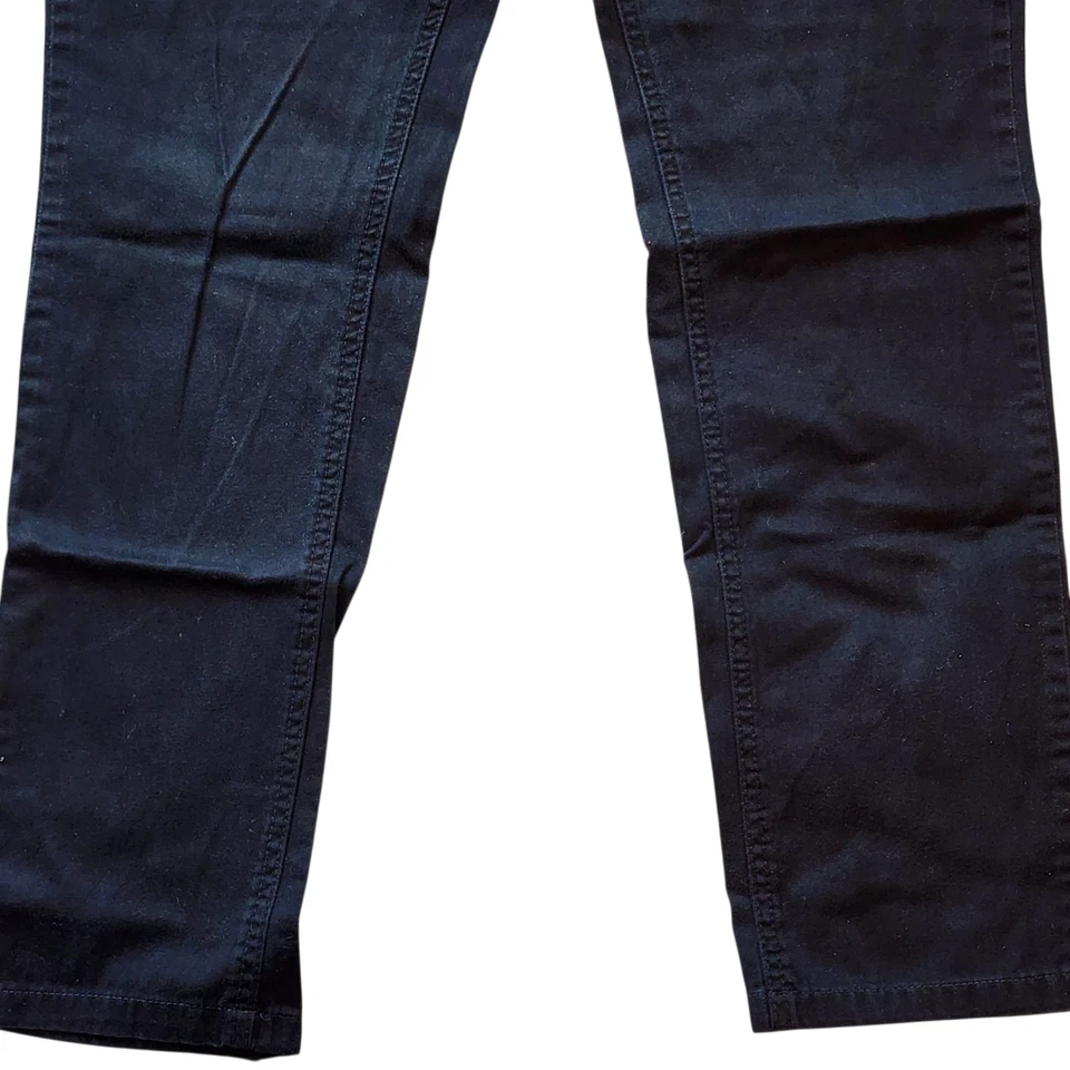 Pantalones de mezclilla ajustados City Streets para mujer talla 11 juniors negros tiro bajo elásticos Foto 4 de 4