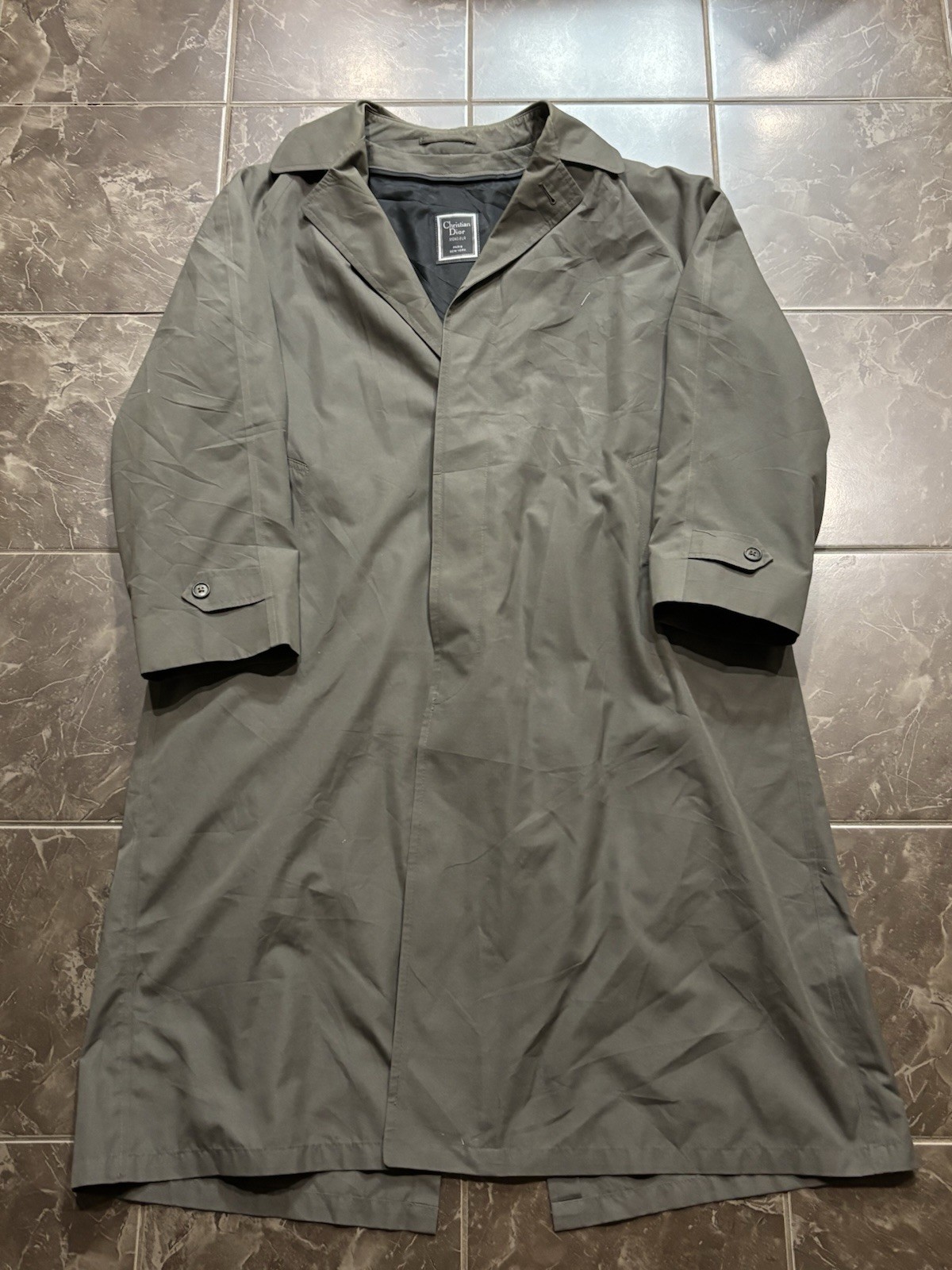 Vintage Christian Dior Monsieur Trench Coat Men’s Size 40R