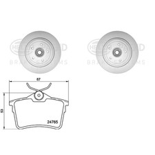Kits de frein Peugeot PARTNER