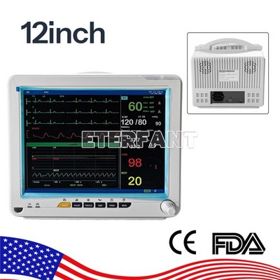 Patient Vital Sign Monitor ICU CCU Multi-Parameter ECG NIBP RESP TEMP SPO2 PR