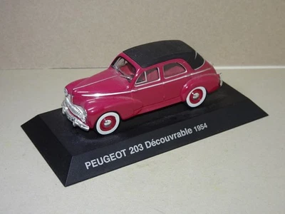 1:43 Norev Hachette Peugeot 203 découvrable 1954 - Photo 1/3