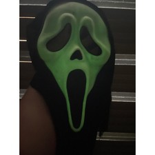 Vintage Scream Mask Easter Unlimited Shroud Ghost Face Glow In Dark Y2K