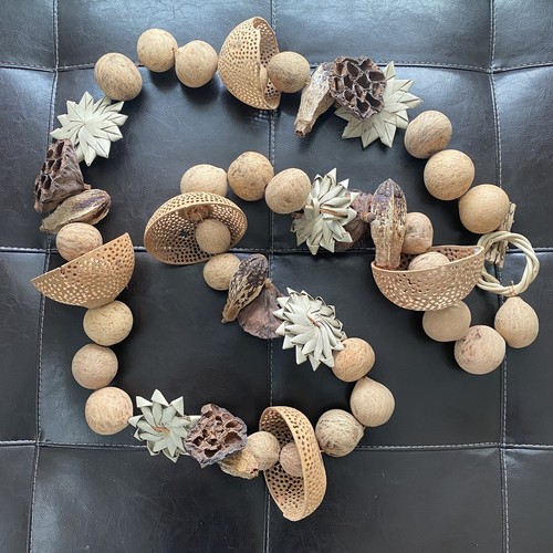 Eclectic Boho Mixed Natural Dried Botanical 72" Long End-to-End Garland