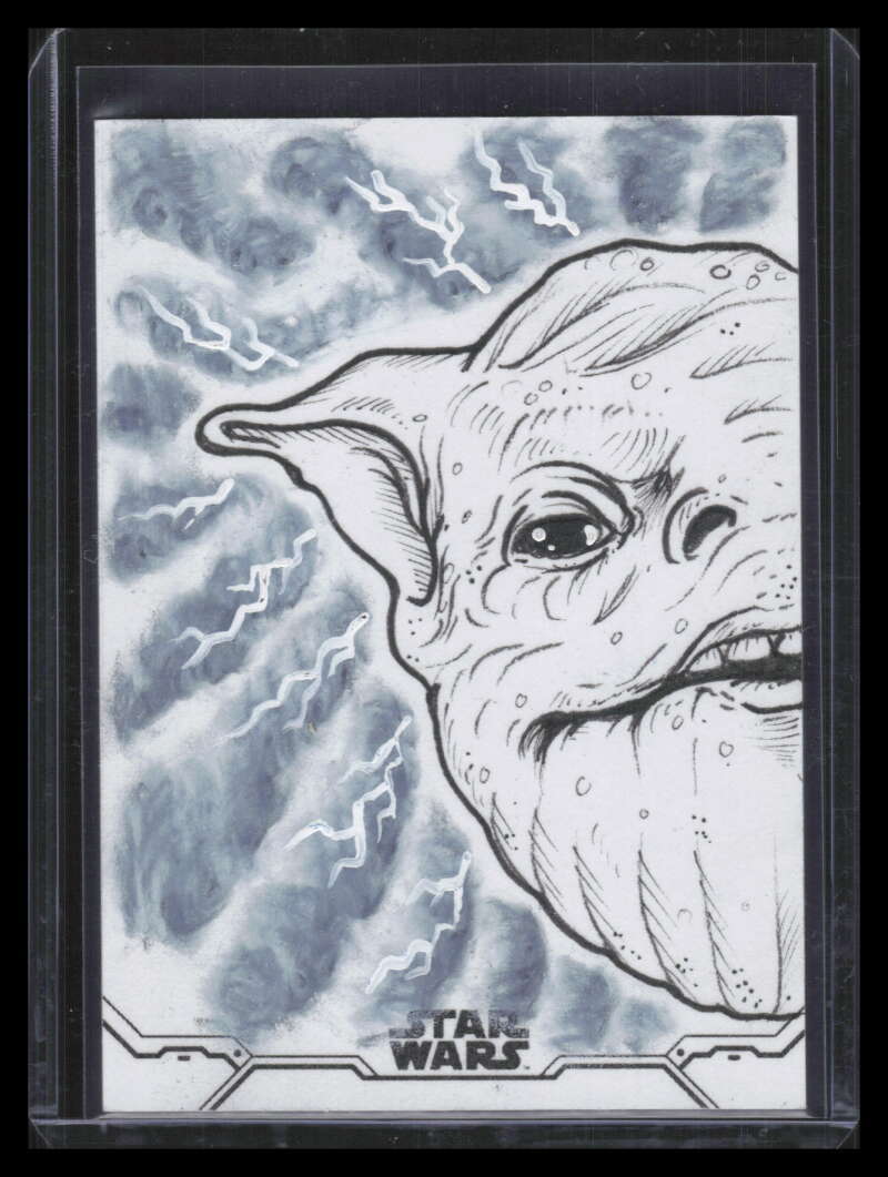 2020 Topps Star Wars Holocron Sketches Quinton Baker Signature