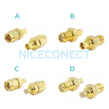 1x MXC Male Female to SMA Male Female Plug Jack Radio RF Coax Connector Adapter