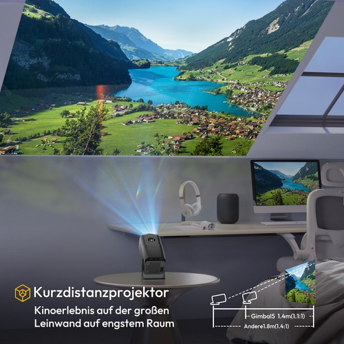20000 lumen LED Projektor WiFi Android 4K USB HDMI Beamer UHD Heimkino Projektor - Bild 53 von 57