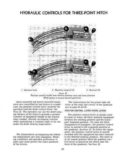 464 Utility Tractor Operator Instruction Maint Manual FARMALL INTERNATIONAL 464 - Picture 14 of 20