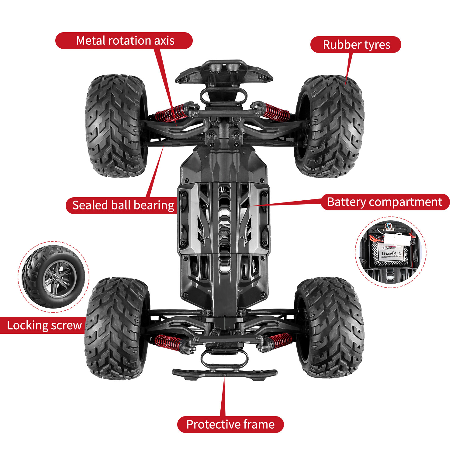 RC Monster Truck Electric Remote Control High Speed RTR 1/12 2.4GHz 2WD GIFT | eBay
