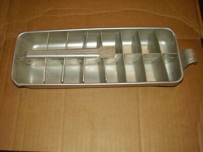 Vintage MONTGOMERY WARD  18 Ice Cube Tray Aluminum used   FREE SHIPPING