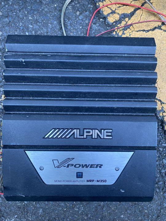 ALPINE MRP M350 Amplifier Woofer Set First Winner Drop | eBay
