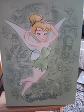 Disney Tinkerbell Canvas Art 16 x 23, near perfect condition