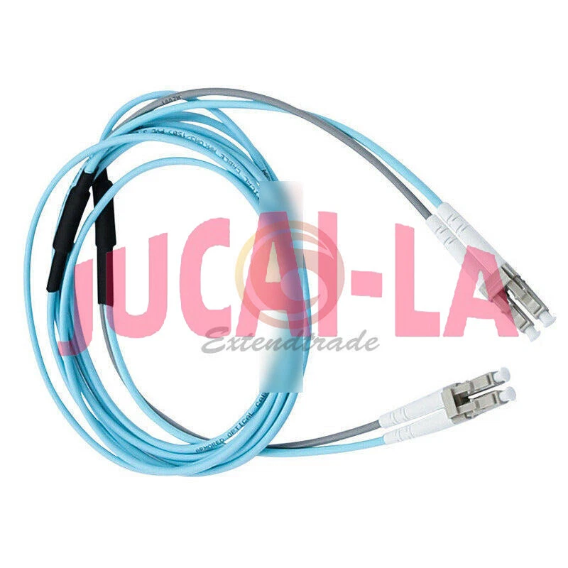 New 60M 10G OM3 Armored Cable Fiber Patch Cord LC to LC 3.0mm MM 50/125 Duplex - Image 2 of 4