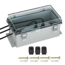 Outdoor Project Junction Box IP66 Enclosure Electrical Box Clear Waterproof