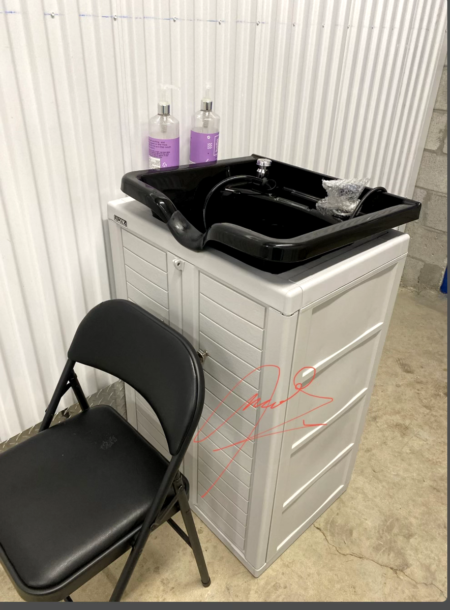 Backwash Shampoo Bowl Sink Beauty Spa Salon Equipment Station Unit