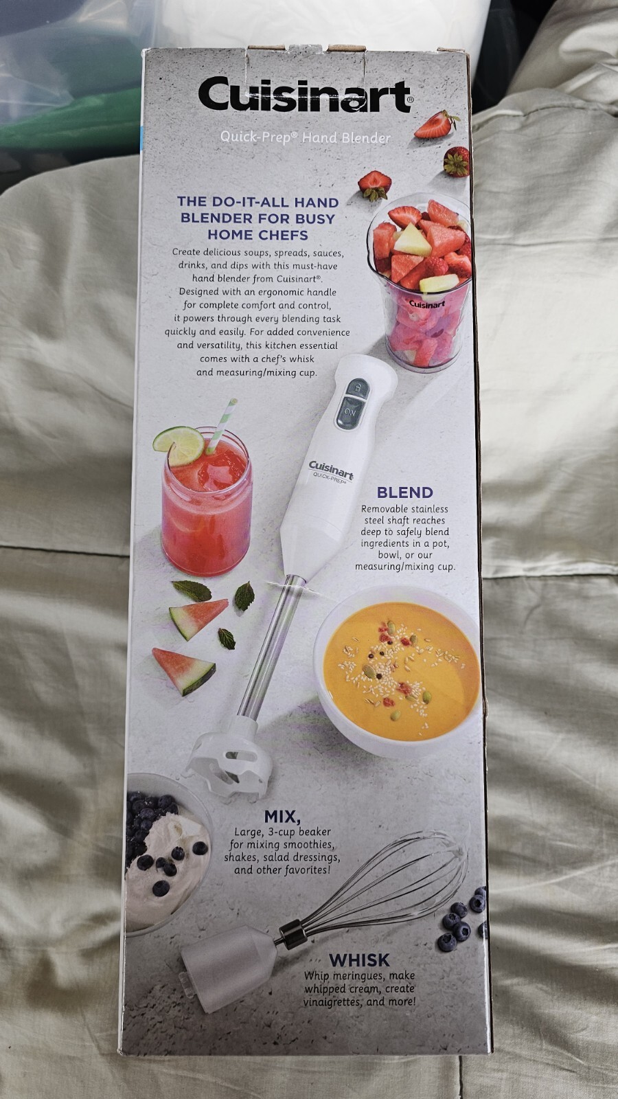 Cuisinart QuickPrep SingleSpeed Hand Blender White CHB60TG eBay