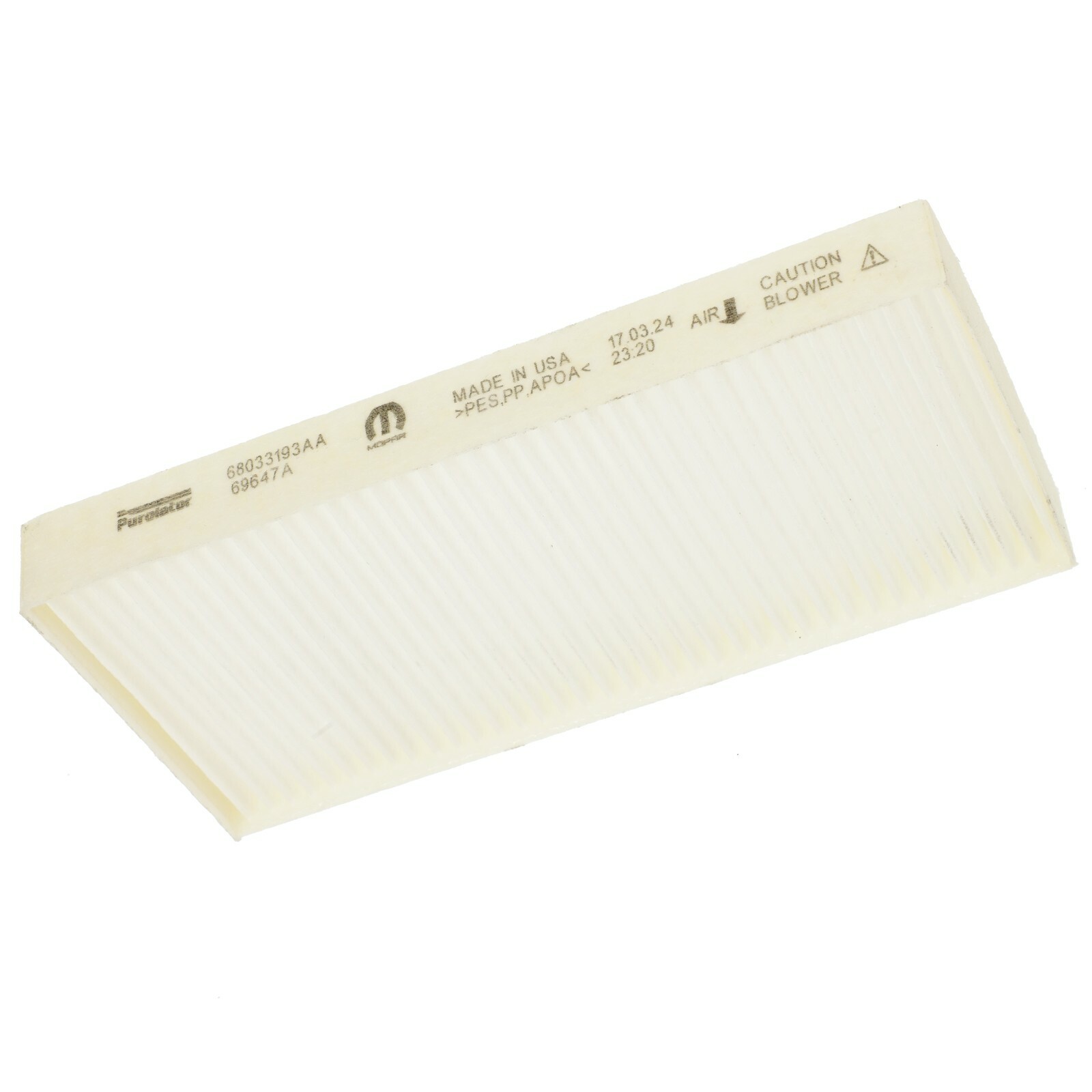 Filtro de aire de cabina para Jeep Liberty 2008-2012 y Dodge Nitro 2008-2011 (N/P 68033193AA)