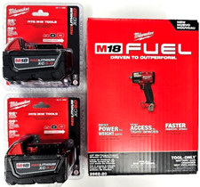 NEW N BOX M18 Milwaukee FUEL 2962-20 1/2" Mid Impact Wrench, 2 5.0 Battery Ring
