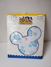 New Vintage Disney Babies Convert A Gown Sleeper Mickey Minnie Mouse 0-3 Months