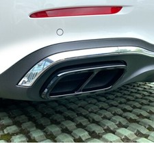 2PCS Glossy Black Exhaust Tips Fit for Mercedes Benz C Class 2021 W206