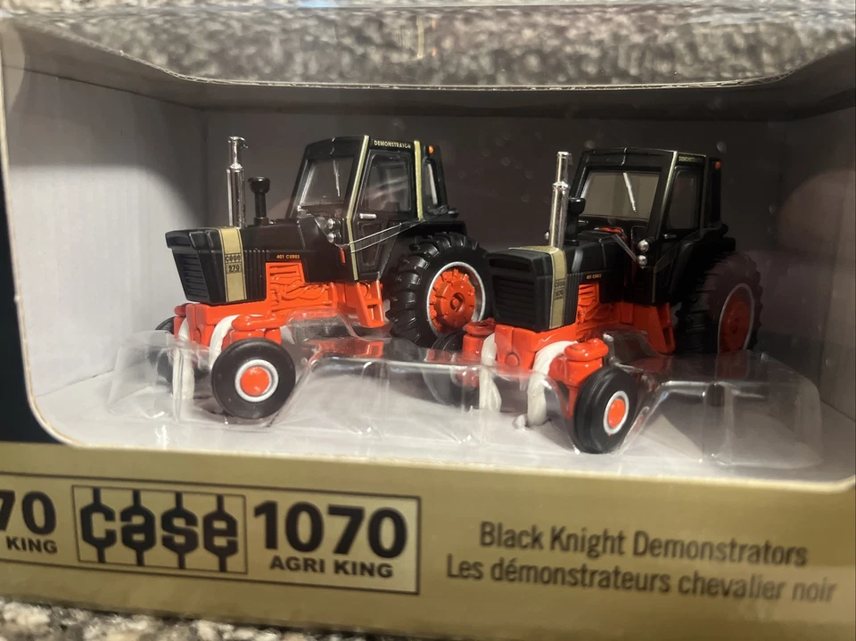 2024 ERTL 1/64 Case 970 & 1070 Agri King Black Knight Tractors Set NEW!! - Image 2 of 3