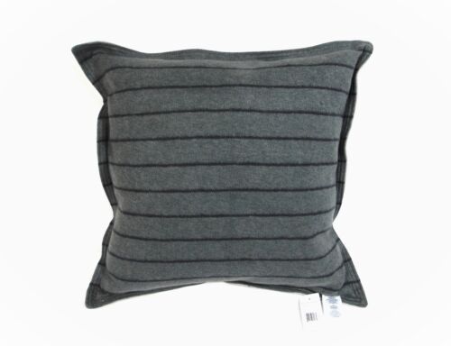Ralph Lauren Polo Bear Big Pony Turner Stripe Throw Pillow Gray Cotton 20X20 NEW - Picture 2 of 4