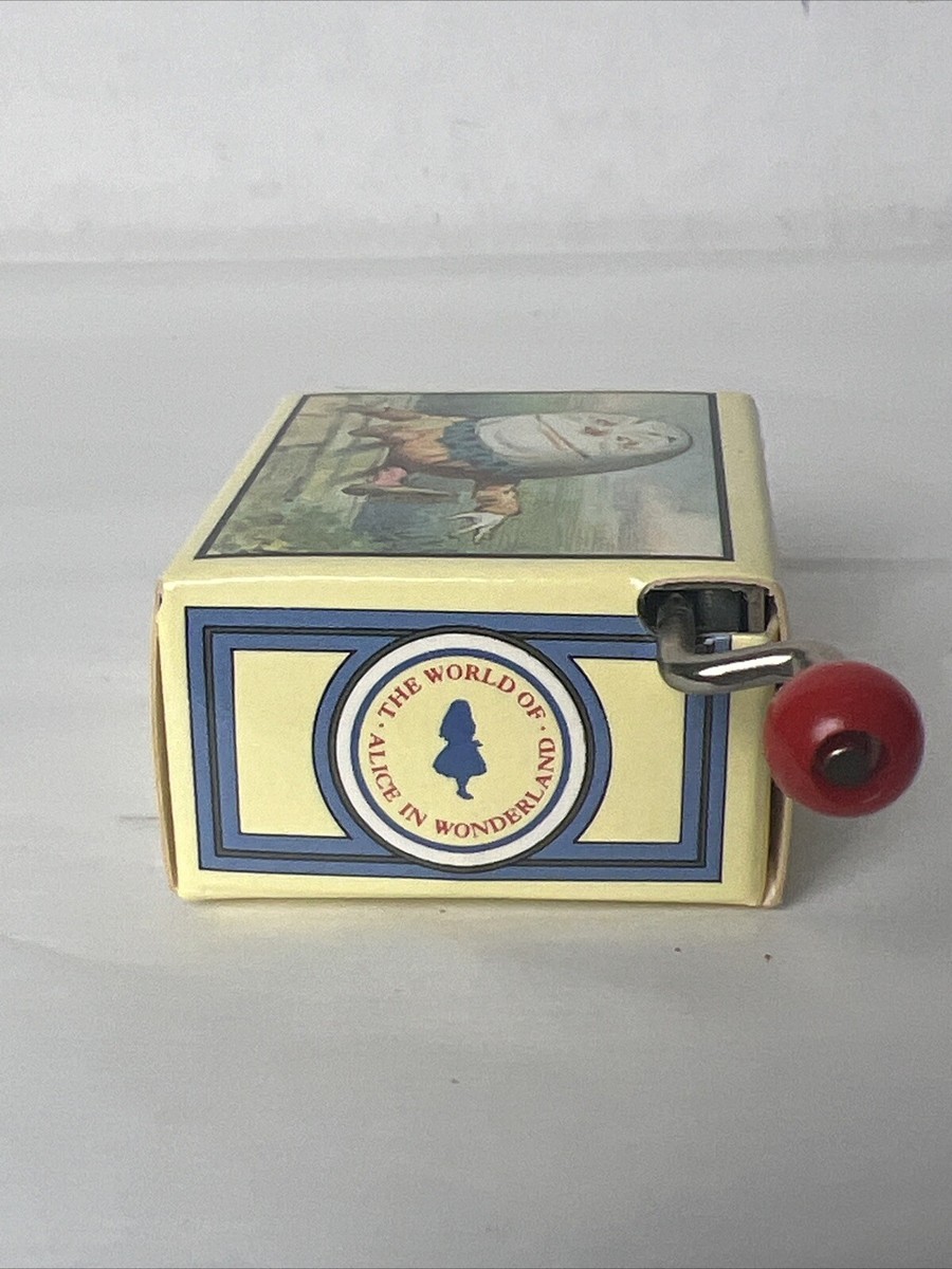 TWC Designs Vintage Mini Hand Crank Alice in Wonderland
