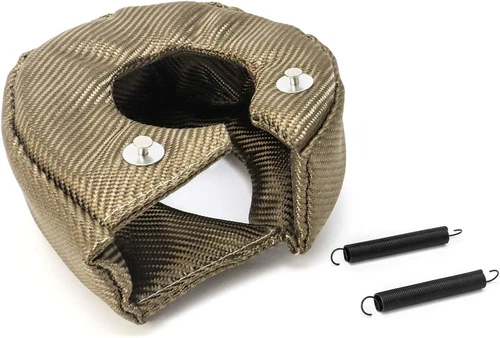 T4 Titanium Turbo Blanket Heat Shield Charger Cover Wrap with Locking 1PCS - Picture 8 of 13