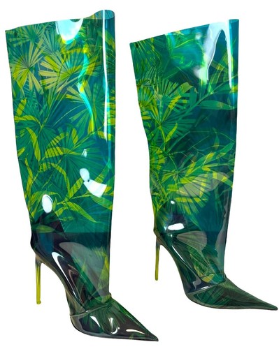Versace Jungle Stivali In Pvc Boots | eBay