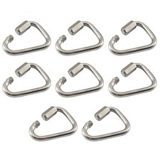 Stainless Steel Quick Link Screw Lock Chain Fastener Carabiner Rope Hook M3.5-10