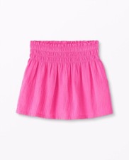 NWT Hanna Andersson Smocked Skirt Cotton Muslin Lined Fiji Flower Pink Sz 130/8