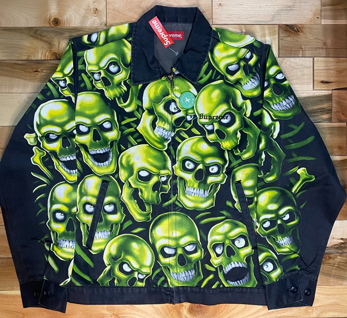 Supreme skull pile sales work jacket multi