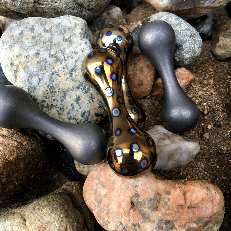 EDC Solid Titanium Alloy Begleri Unzip Toy Knucklebone Turn Bone Finger Dumbbell