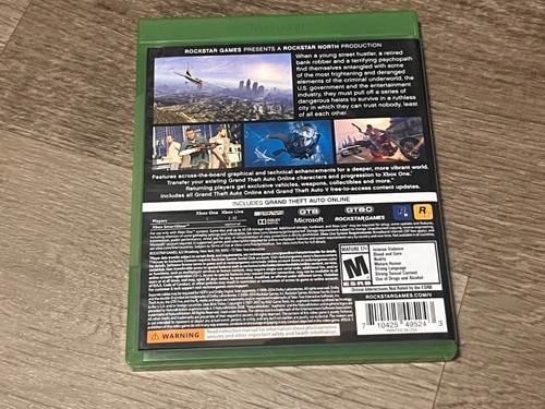 Grand Theft Auto V 5 GTA Microsoft Xbox One Complete w/Map Good Shape Disc - Picture 3 of 3