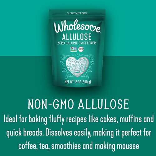 Allulose Zero Calorie Granulated Sweetener, No Glycemic Impact, Non GMO, Gluten - Picture 3 of 9