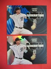 2022 Topps Series 1- Casey MIZE Generation Now BLUE Parallel & Base #GN-23 Tiger