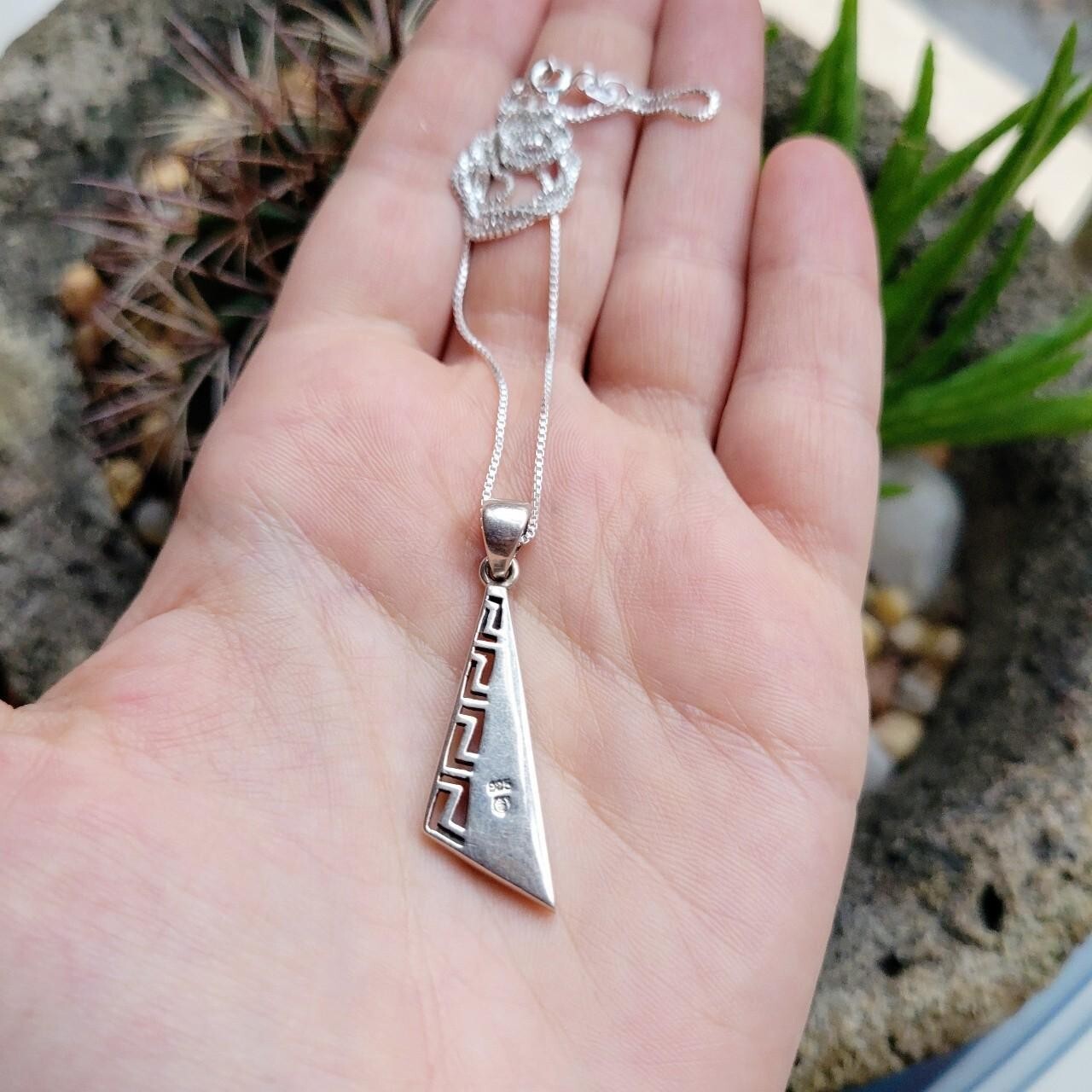 New Solid 925 Sterling Silver Abalone Tribal Neck… - image 7