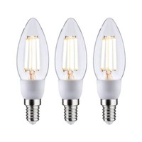 Paulmann Eco-Line Filament 3Er-Pack 230V Led Kerze E14 525Lm 2,5W 3000K Klar